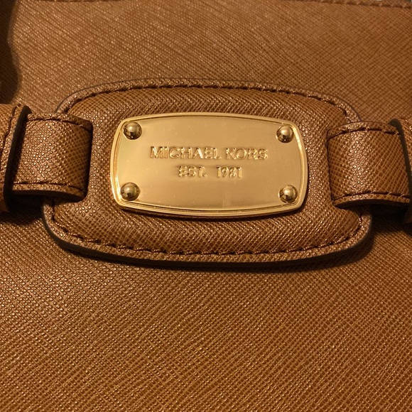 Michael Kors Hamilton Brown Satchel Purse NWT $298 - Picture 4 of 12